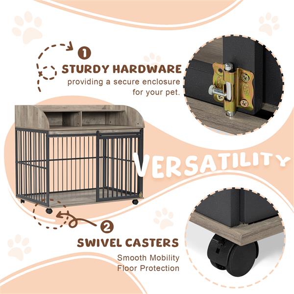 Heavy Duty Large Dog Cage – Durable Furniture-Style Kennel for Large Dogs